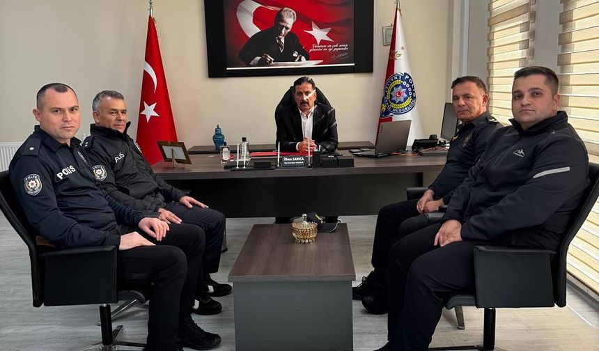 Kütahya Emniyet Müdürü ilçelerde incelemelerde bulundu