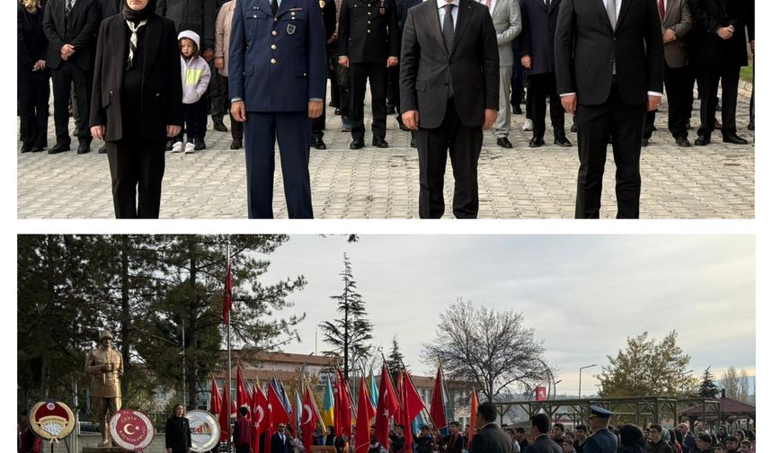 Kütahya Gediz'de 10 Kasım Atatürk'ü anma töreni gerçekleştirildi