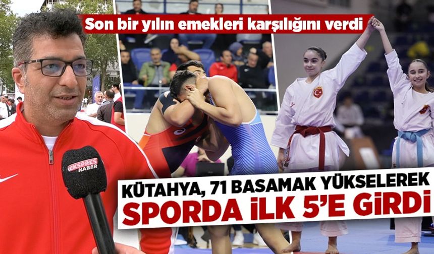 Kütahya sporda 71 sıra yükseldi, ilk beşe girdi