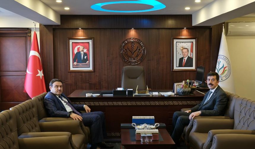 Kütahya Valisi Işın'dan KSBÜ rektörü Ahmet Tekin’e ziyaret