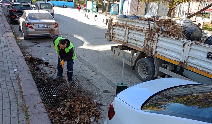 Kütahya Zafertepe Şeyh Edebali Caddesi'nde temizlik