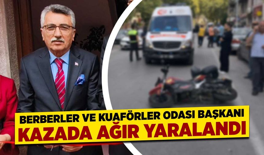 Kütahya’da Berberler ve Kuaförler Odası Başkanı kaza geçirdi