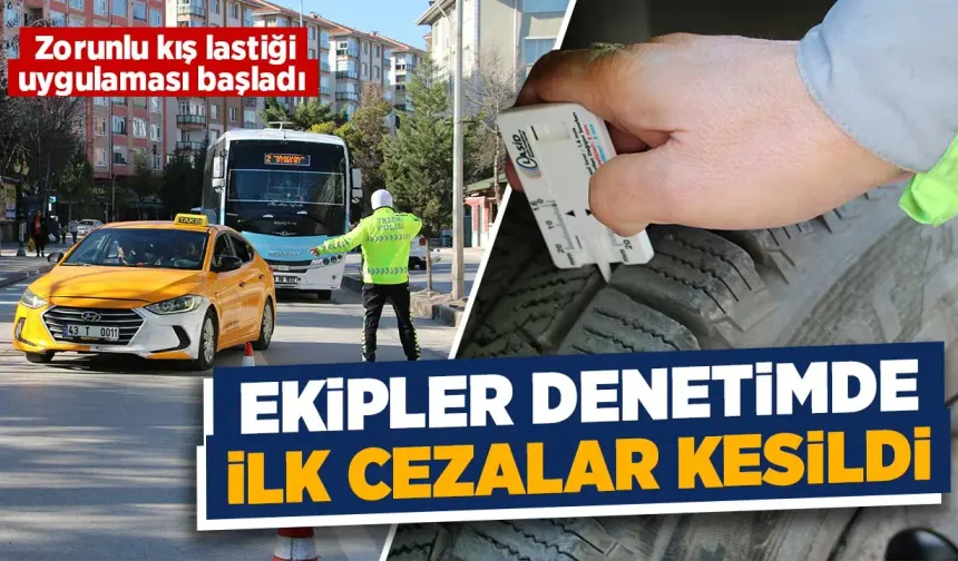 Kütahya’da zorunlu kış lastiği denetimleri başladı