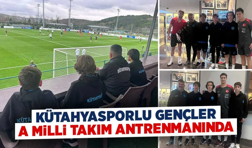 Kütahyalı gençler A Milli Takım antrenmanını izledi