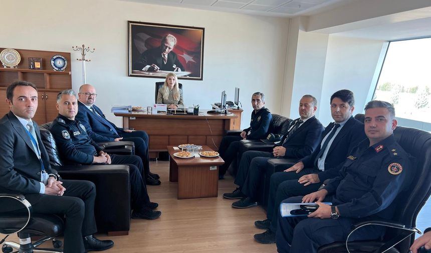 Kütahya Zafer Havalimanı güvenlik toplantısı yapıldı