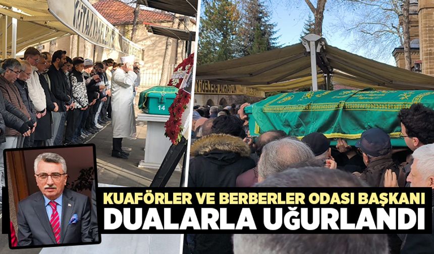 Kütahya Kuaförler ve Berberler Odası Başkanı Çaltı defnedildi