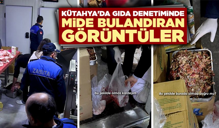 Kütahya'da gıda işletmeleri denetimlerinde mide bulandıran manzaralar