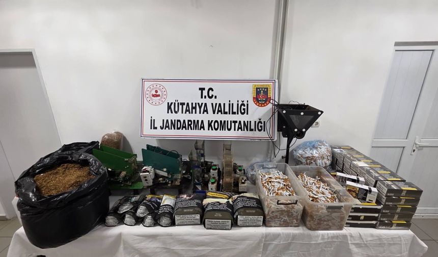 Kütahya’da jandarma ekiplerinden kaçakçılık operasyonu