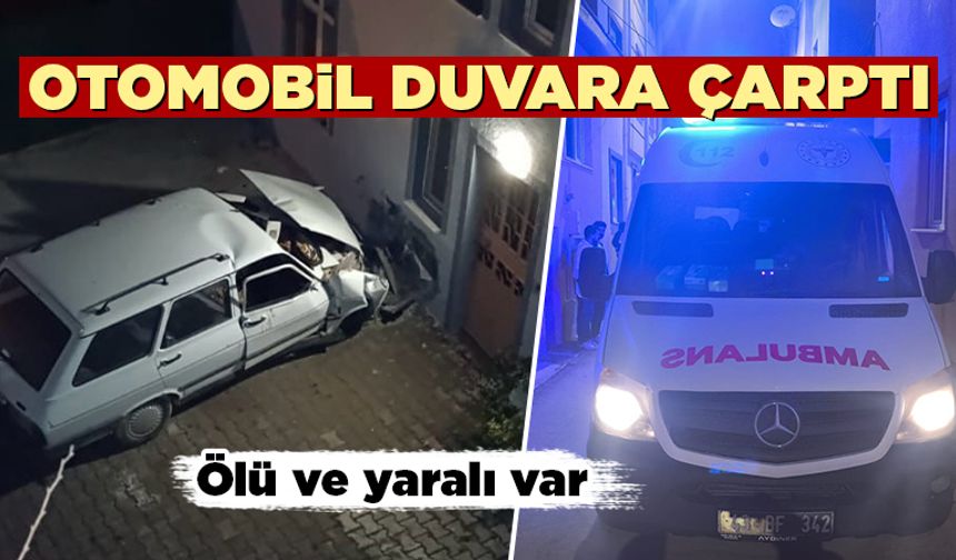 Kütahya’da otomobil evin duvarına çarptı: 1 ölü
