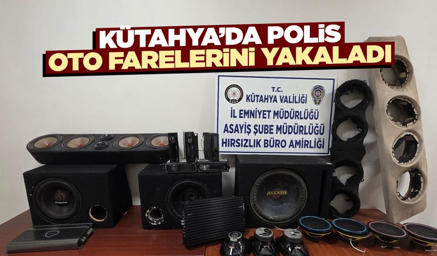 Kütahya’da polis oto farelerini yakaladı