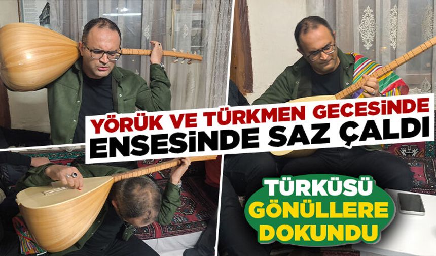 Kütahya’da sazı ensesinde çaldı, gönülleri mest etti