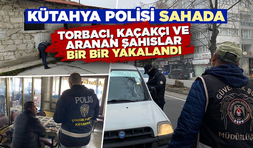 Kütahya’da suç ve suçluya geçit yok, ekipler sahada