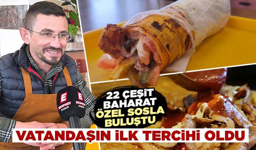 Kütahya’da tavuk dürümde yeni lezzet