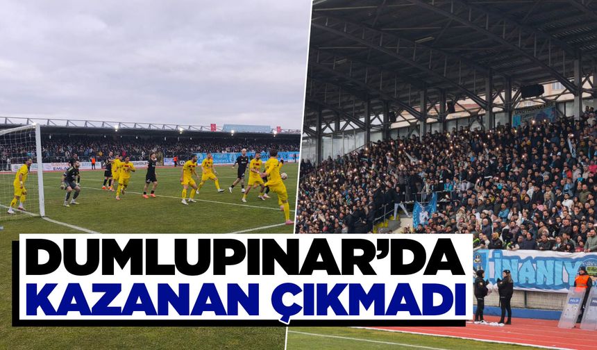 Kütahyaspor  galibiyeti koruyamadı beraberliğe razı oldu