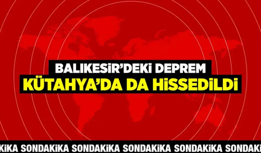 Kütahya yine depremle sarsıldı