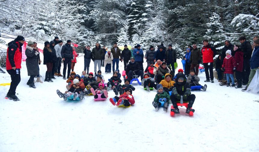 Bursa Kestel’de Alaçam Kar Festivali coşkusu yaşandı