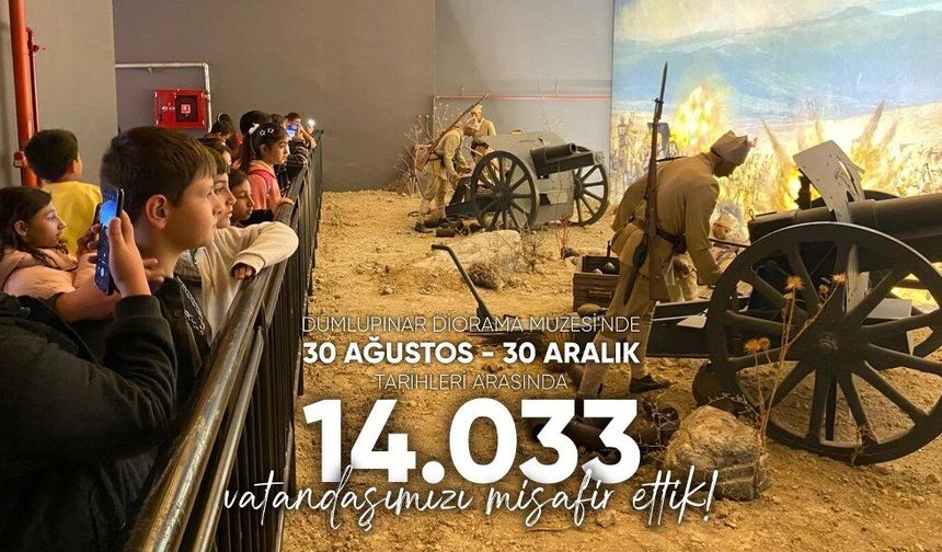 Dumlupınar Diorama Müzesi binlerce ziyaretçiyi ağırladı