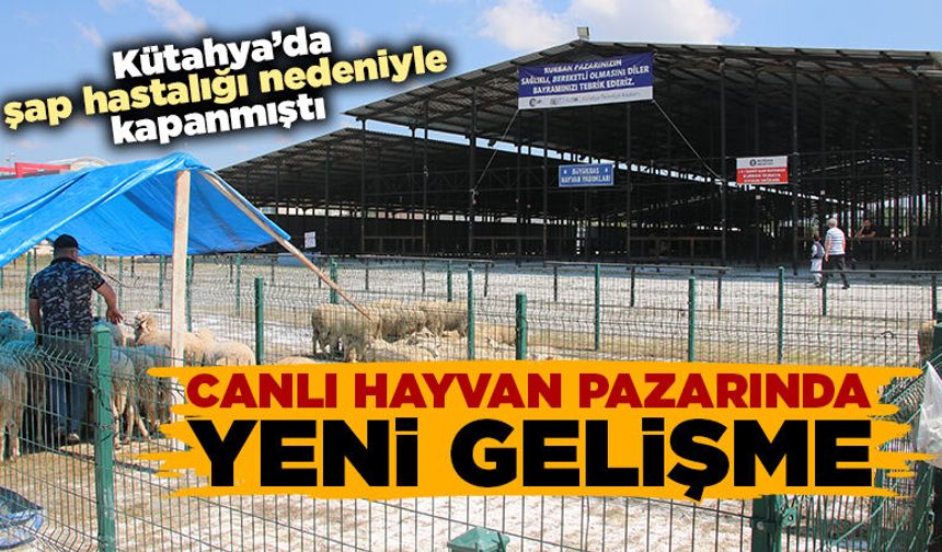 Kütahya Canlı Hayvan Pazarı’nda yeni gelişme