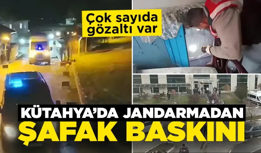 Kütahya’da uyuşturucu ve silah tacirlerine şafak baskını