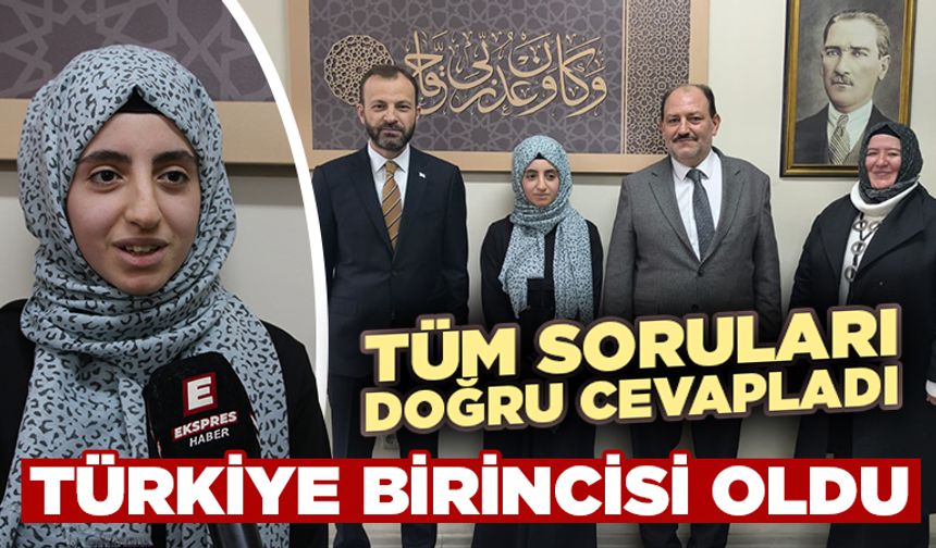 Kütahyalı öğrenci, kitap okuma yarışmasında Türkiye birincisi