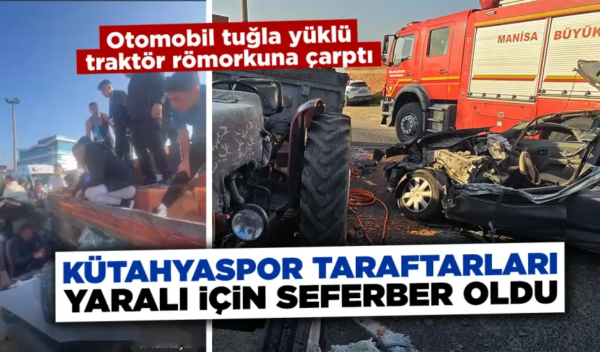 Kütahyaspor taraftarları yaralanan sürücü için seferber oldu