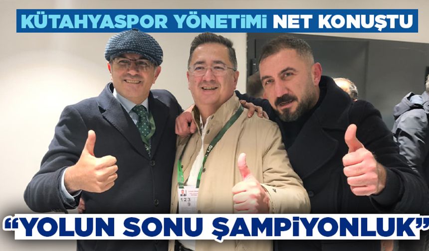 Kütahyaspor’dan “şampiyonluk” vurgusu