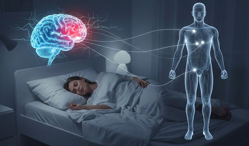 Uykudaki fiziksel tepkiler nörolojik hastalıkların erken belirtisi olabilir