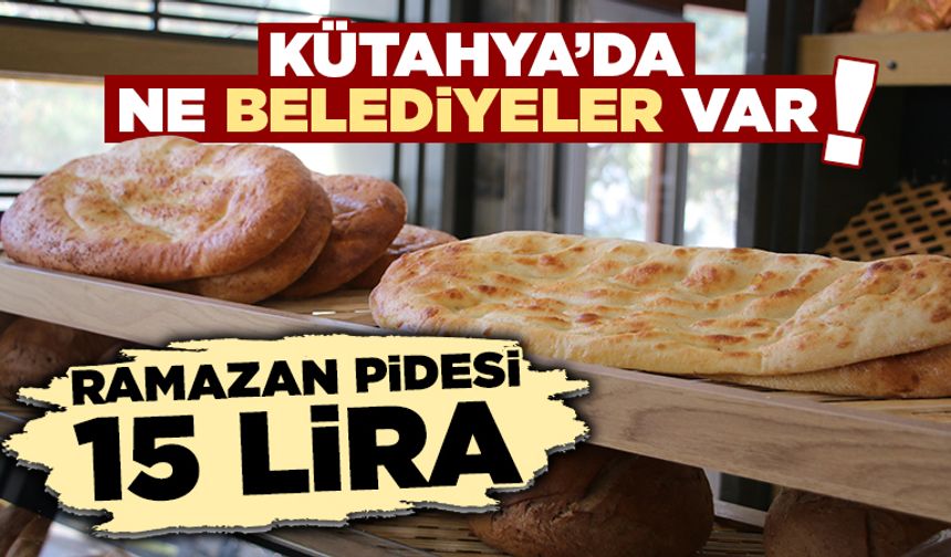 Kütahya’da bir belediyede simitten ucuza pide satılacak