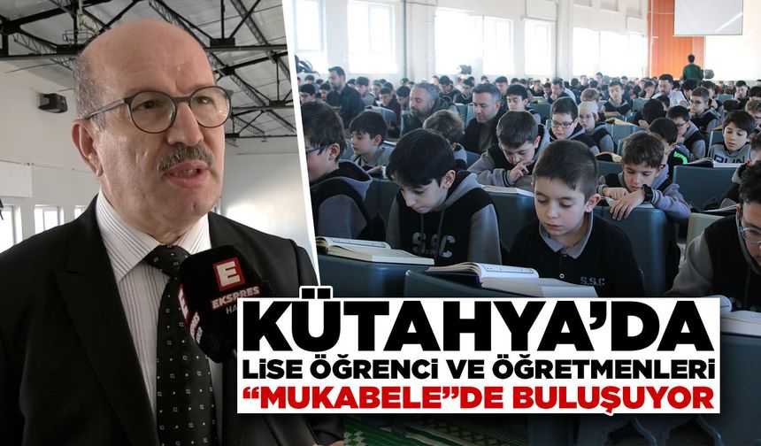 Kütahya’da bir lisede tüm okul, “mukabele” geleneğinde buluşuyor