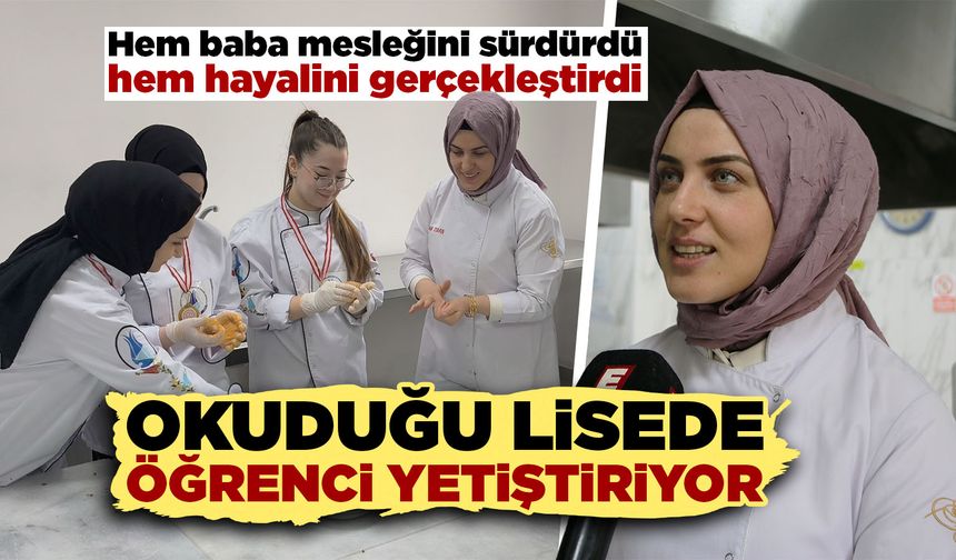 Kütahya’da okuduğu liseye öğretmen oldu