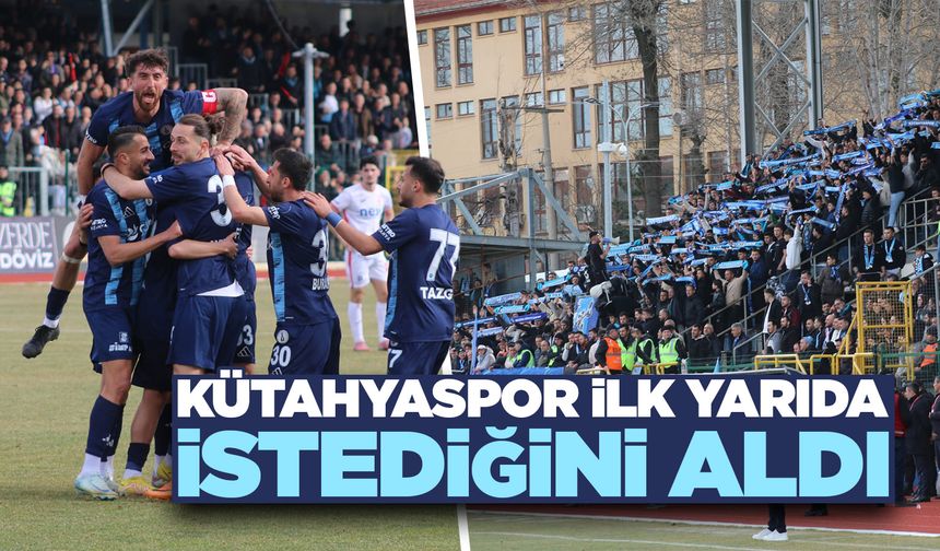Kütahyaspor evinde ilk yarıyı önde kapattı