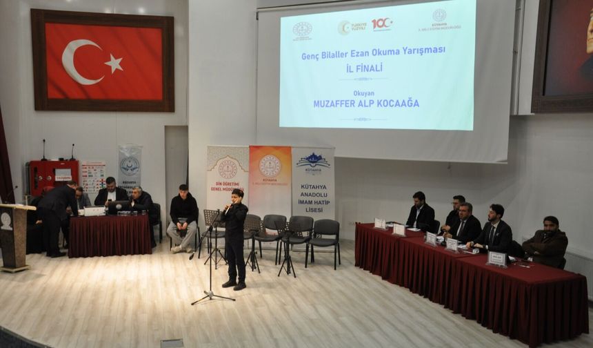Kütahya’da Kur’an-ı ve ezanı en iyi okuyan öğrenciler belli oldu