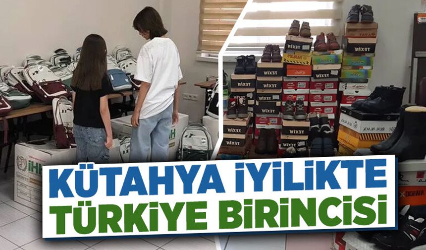 Kütahya iyilikte ilk sırada yer aldı