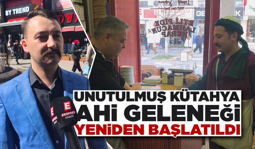 Kütahya’da ahi geleneği, esnafa hurma ikramı