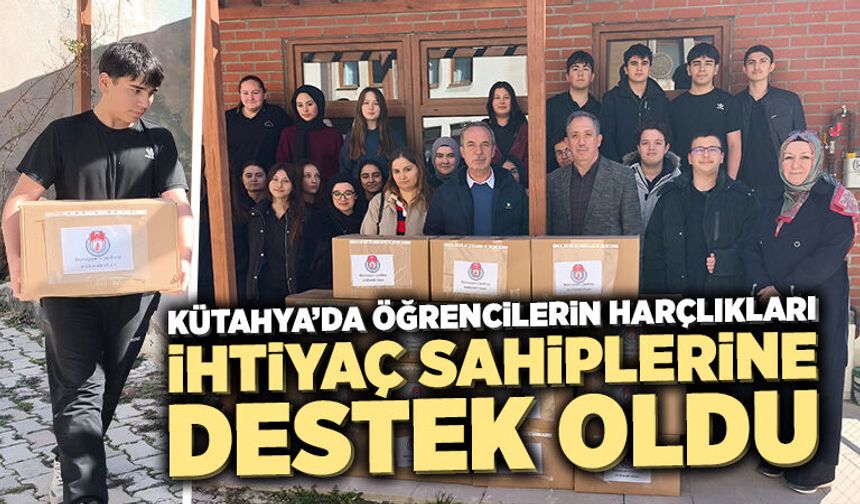 Kütahya’da lise öğrencilerinden örnek davranış