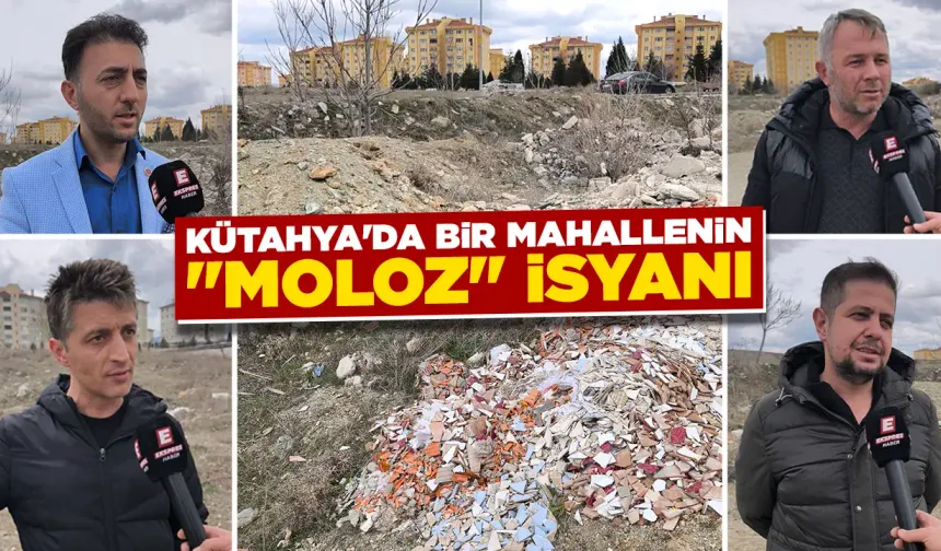 Kütahya'da mahalle sakinleri molozlardan dertli