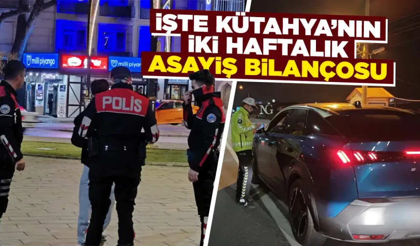 Kütahya’da polis ekipleri suçlulara göz açtırmıyor