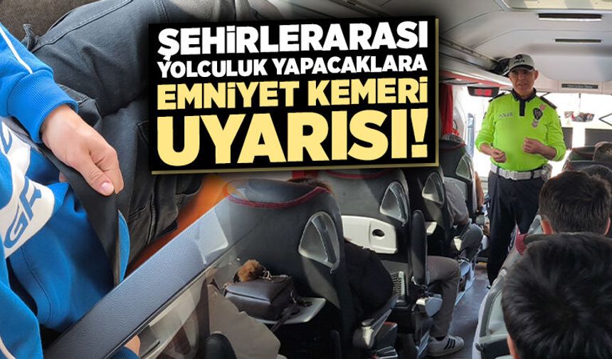 Kütahya’da polis ekiplerinden “emniyet kemeri” uyarısı