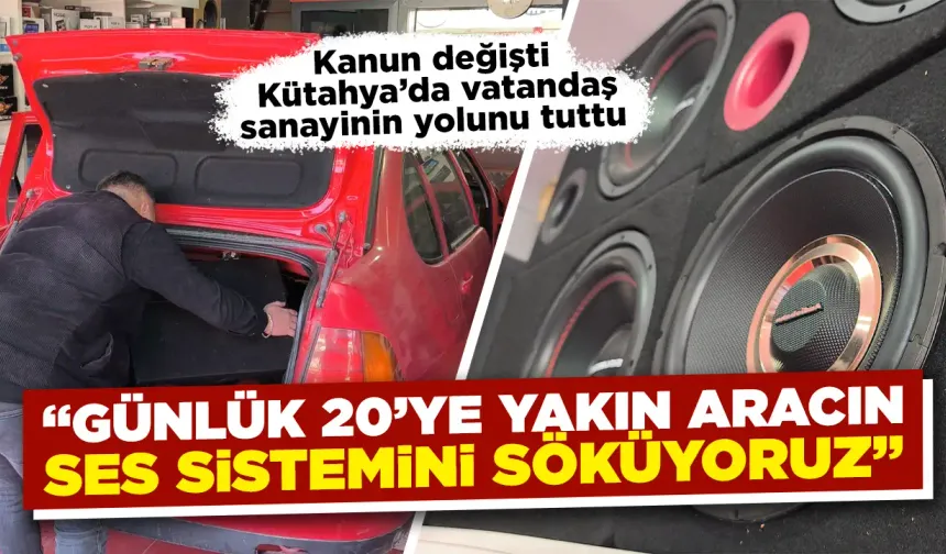 Kütahya’da ses sistemleri sökülüyor, vatandaş ve esnaf dertli