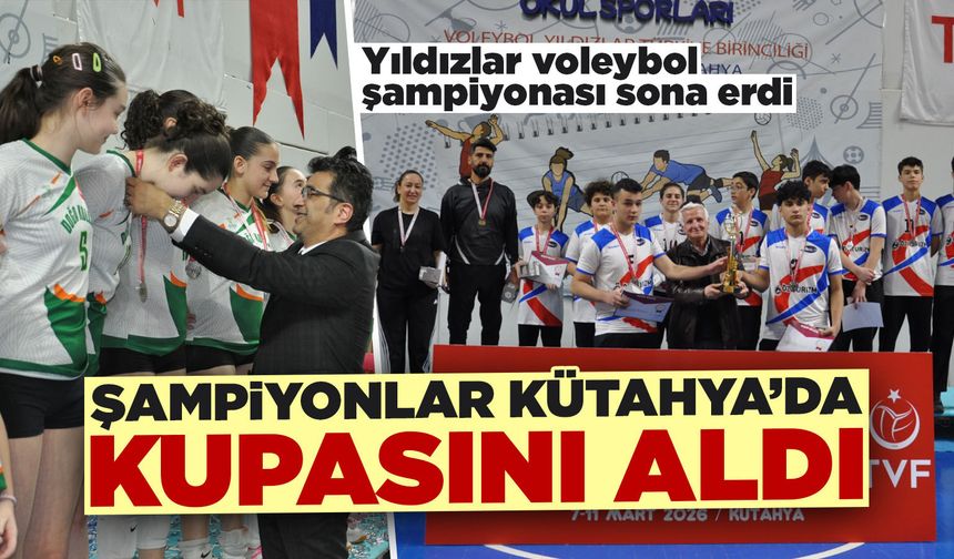 Kütahya’da voleybolun şampiyonları belli oldu