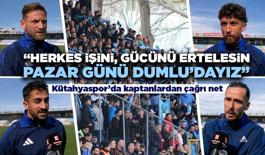 Kütahyaspor kaptanlarından taraftara çağrı