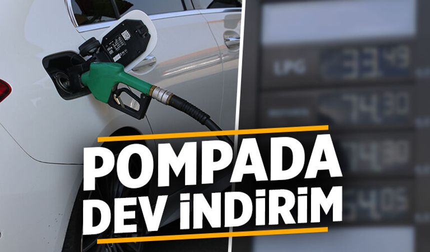 Akaryakıta dev indirim: Motorin ve benzin düştü