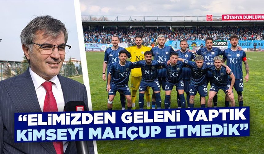 Aydın: Kütahyaspor olarak üzerimize düşeni yaptık