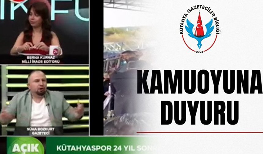 Kütahya Gazeteciler Birliği’nden sert tepki: “Kütahya’ya yönelik ifadeler kabul edilemez”