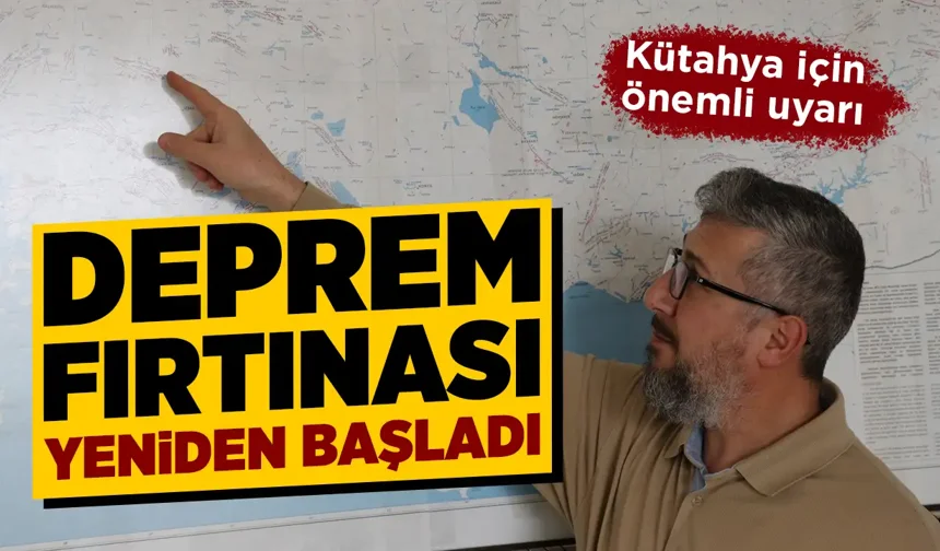 Kütahya Simav'da deprem fırtınası yeniden başladı