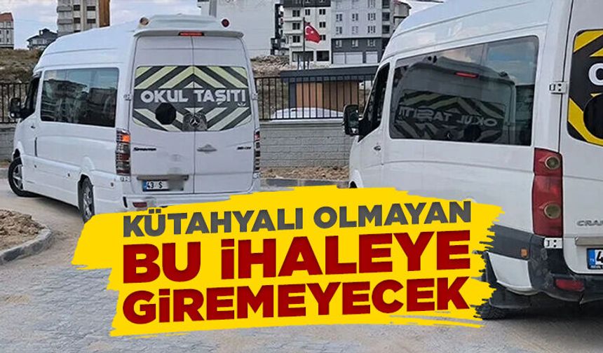 Kütahya’da 20 adet “S” plaka kiraya verilecek