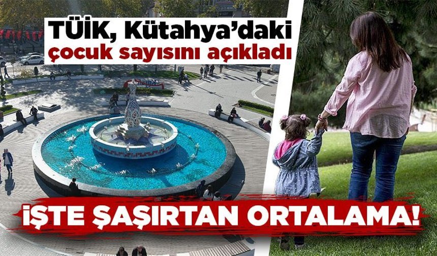 Kütahya’da çocuk sayısı ve nüfusa oranı belli oldu