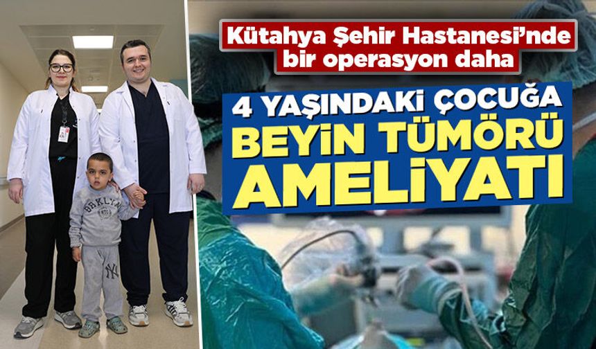 Kütahya’da küçük çocuk sağlığına kavuştu