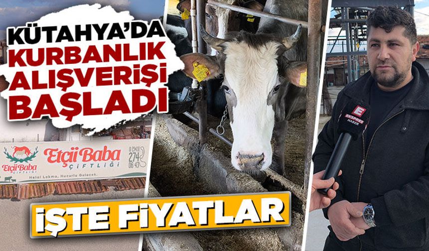Kütahya’da kurbanlık hayvan alışverişi başladı