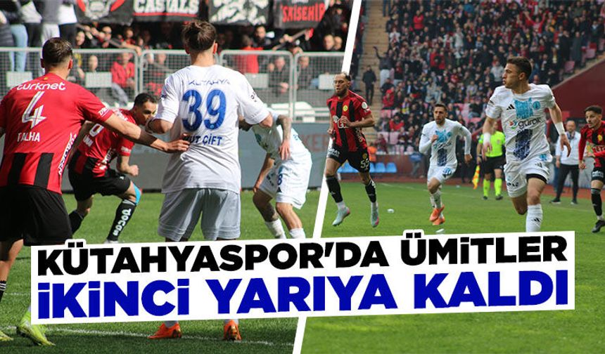 Kütahyaspor, deplasmanda ilk yarıda geride
